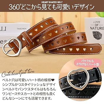 Amazon | [OUTURAL BOOMERS] ベルト2本セット レディース